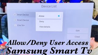 How To Stop Someone From Connecting To My Samsung Smart Tv