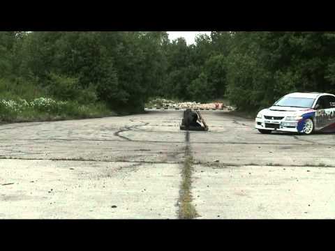 T. Kuciński (Lancer Evo IX) - IV Runda MOTUL Rallyland Cup (14.06.2014)