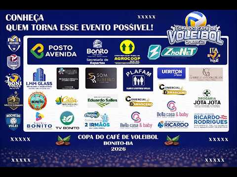 COPA DO CAFÉ DE VOLEIBOL 2026 - BONITO - BA - DOMINGO
