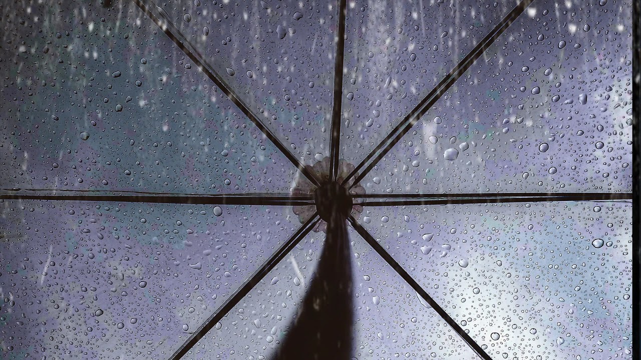 Umbrella With Falling Rain Drops | MK Animated Backgrounds