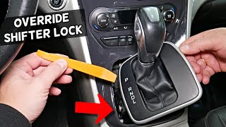 HOW TO OVERRIDE AUTOMATIC TRANSMISSION SHIFTER LOCK, STUCK IN PARK, SHIFT TO DRIVE REVERSE