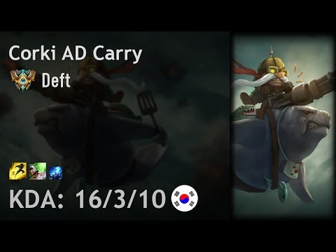Corki AD Carry vs Ezreal - Deft - KR Challenger Patch 7.10