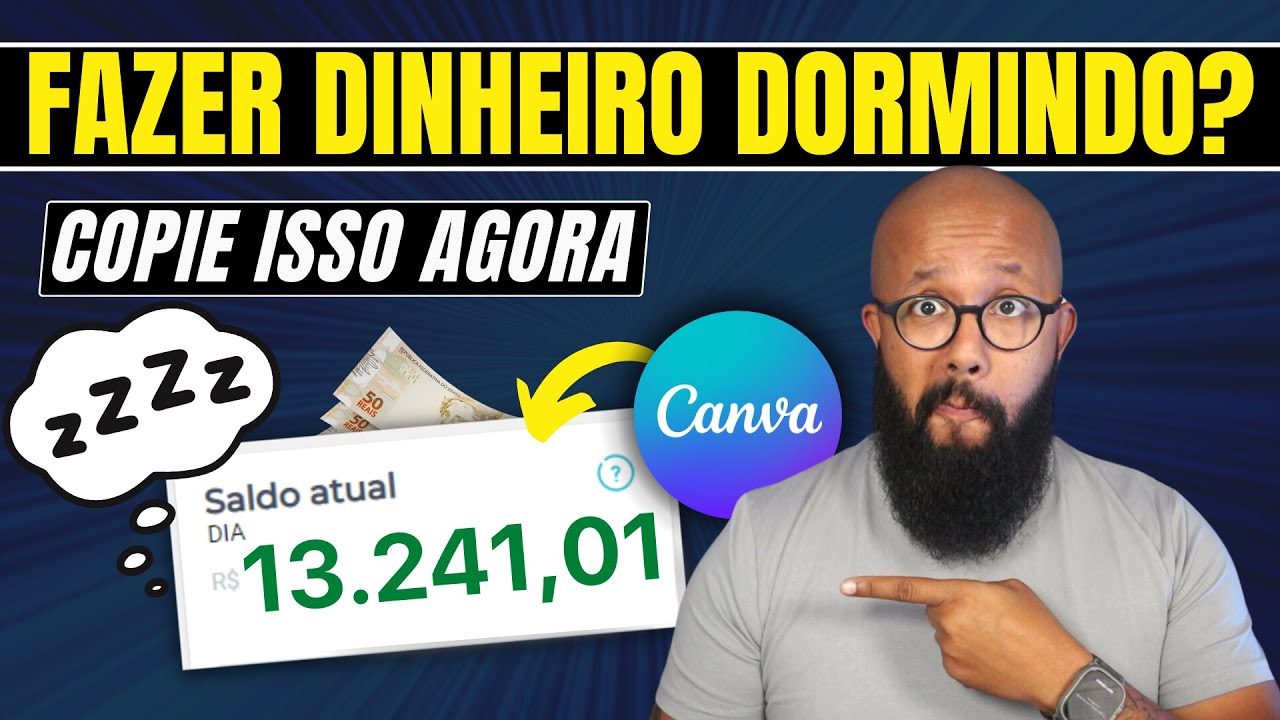 DINHEIRO DORMINDO? Fazer dinheiro com o Canva 2024 [RENDA PASSIVA💰]