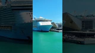 Royal Caribbean's Oasis of the Seas docks at PortMiami