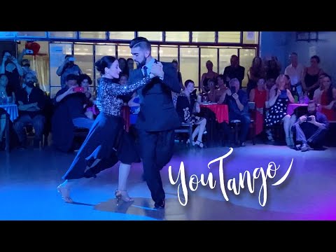  Guillermina Quiroga  and  Fernando Carrasco  are  dancing  to  the  tango  "  Guapeando  "  by  Aníbal Troilo  in  2020