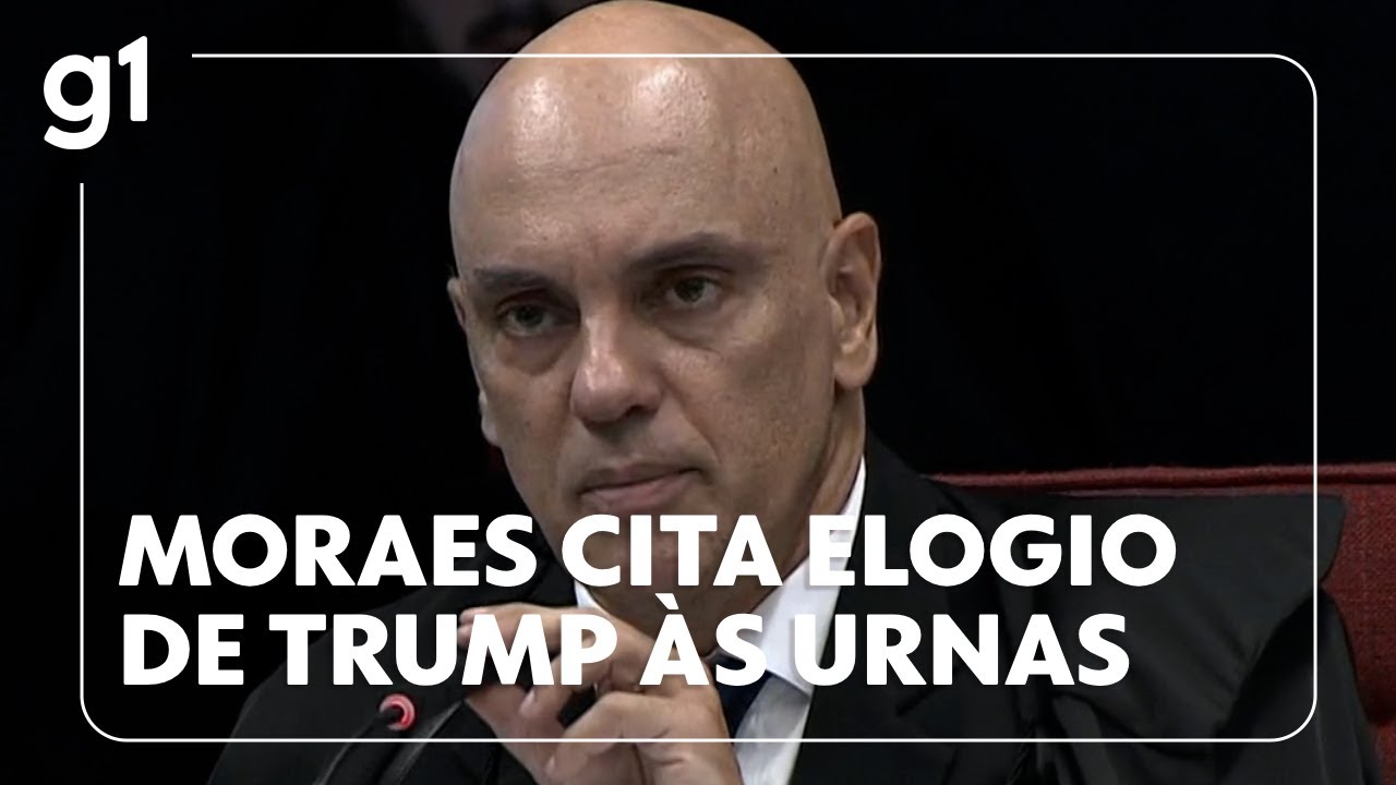 Cármen Lúcia e Moraes lembram elogio de Trump às urnas brasileiras | #g1