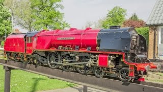 preview picture of video '5 inch Gauge 6233 Duchess of Sutherland Live Steam Locomotive Tour of Urmston (Princess Coronation)'