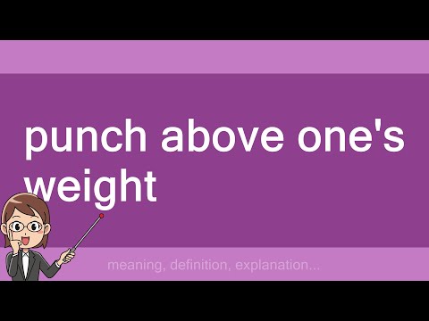 punch above one's weight