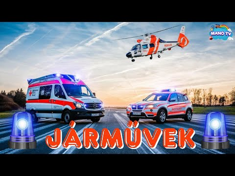 Szolgálati járművek gyerekeknek - Fedezd fel a járművek izgalmas világát! #police #plane #ship