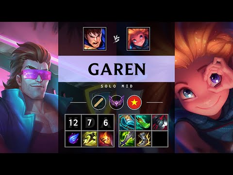 Garen Mid vs Zoe - VN Master Patch 25.12