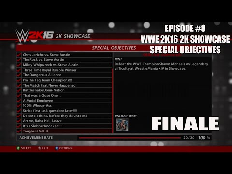 (Episode 8) WWE 2K16 (Finale) 2K Showcase-Special Objectives
