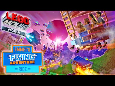 LEGOLAND - Emmet's Flying Adventure - Full Ride & Pre-Show - LEGO Movie World - Opening Day 2021