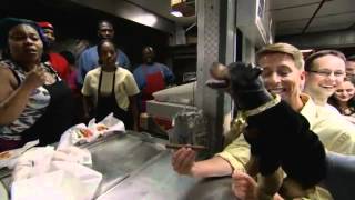 Triumph, The Insult Comic Dog Visits Chicago's Weiner's Circle With Jack McBrayer On 'Conan' (VIDEO)