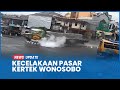 Detik Detik Kecelakaan Truk Muatan Keramik Alami Rem Blong Di Pasar Kertek Wonosobo