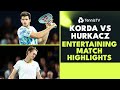 Sebastian Korda vs Hubert Hurkacz Entertaining Match | Paris 2023 Highlights