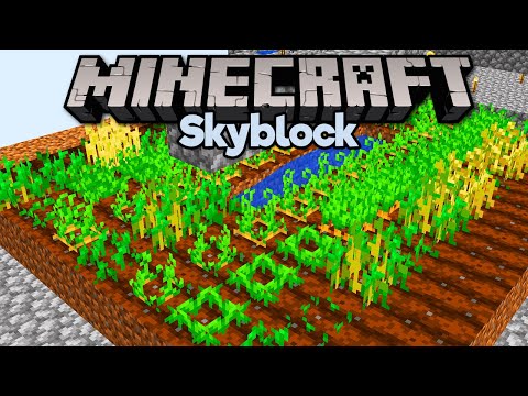 Pixlriffs - Crop Farm, New Cobble Gens & Nether Portal! ▫ Minecraft 1.15 Skyblock (Tutorial Let's Play) [Part 4]