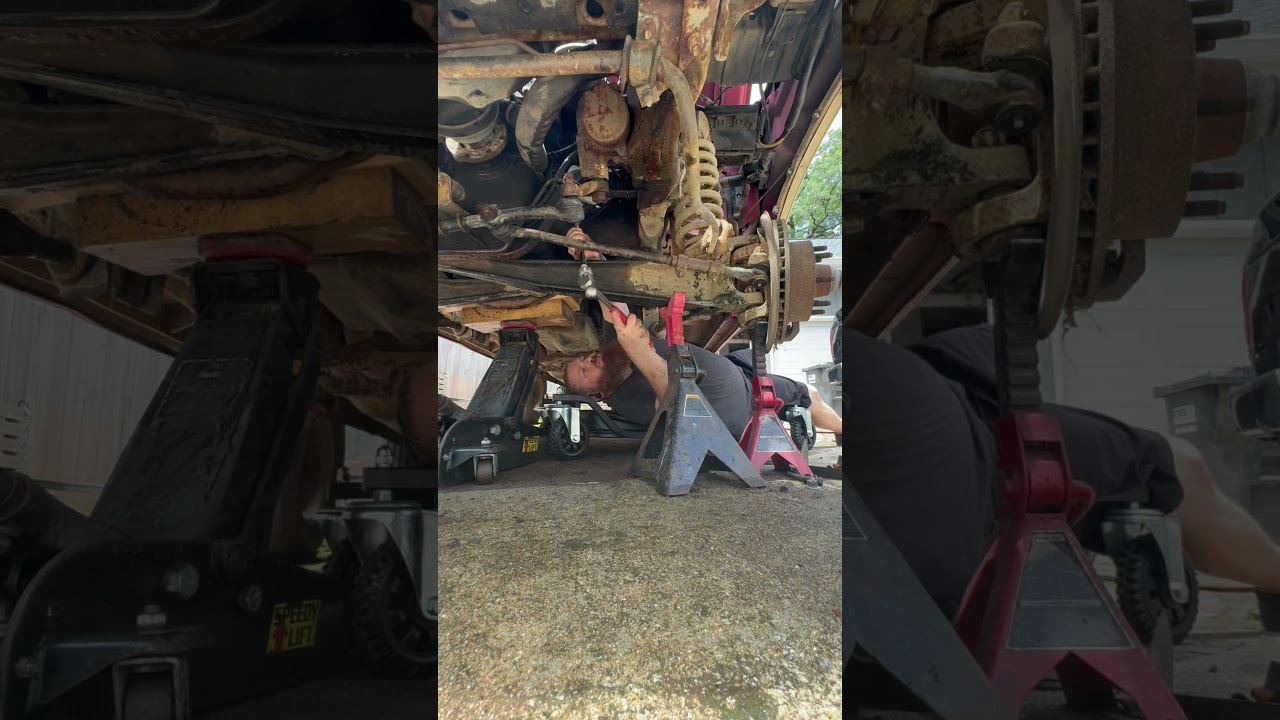 Replacing freeze plugs with the engine still in the truck #tools #mechanic #engine ne