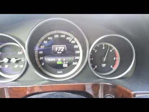Mercedes W 212 E 350 BlueTec 4matic 90 - 190 km/h 5th gear no gear shift