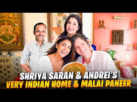 Shriya Saran & Andrei Ke Pretty Home Mein Drishyam 3 Ki Baatein Over Delicious Paneer Makhani!