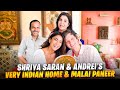 Shriya Saran Andrei Ke Pretty Home Mein Drishyam 3 Ki Baatein Over Delicious Paneer Makhani