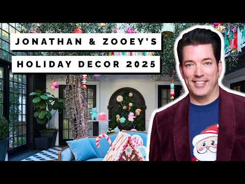 Jonathan & Zooey's Holiday Decor House Tour 2025 featuring Glitterville!