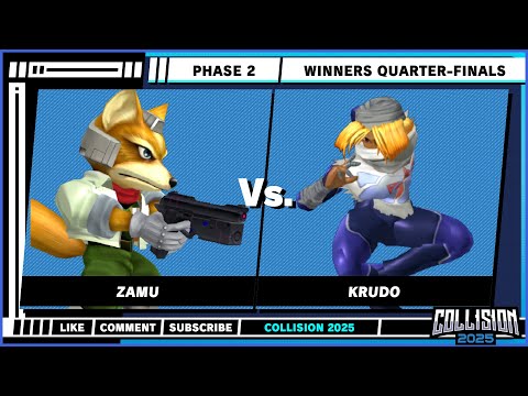 Collision 2025 - Winners Quarter-Finals - Zamu (Fox) VS Krudo (Sheik) - Super Smash Bros. Melee