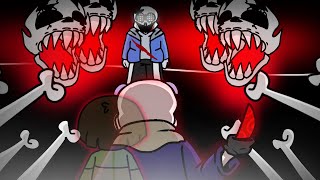 Lastbreath!Sans V.S Killer!Sans (AU battle)