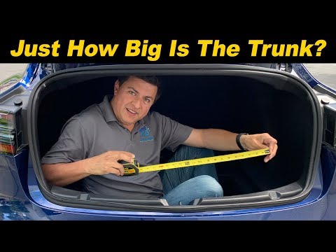 How Big is the Model 3's Trunk? 15 Cu Ft? More?