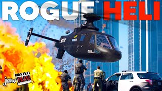 ROGUE AI HELICOPTER BOMBS COPS!   PGN # 294  GTA 5