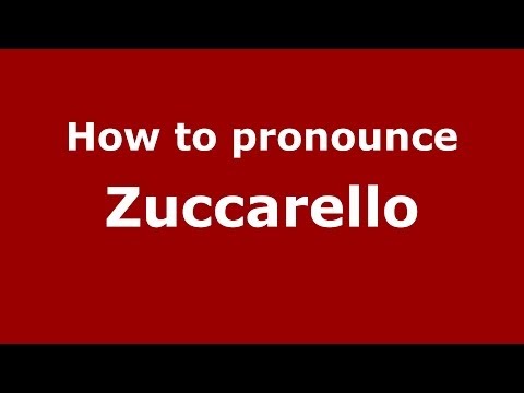 How to pronounce Zuccarello
