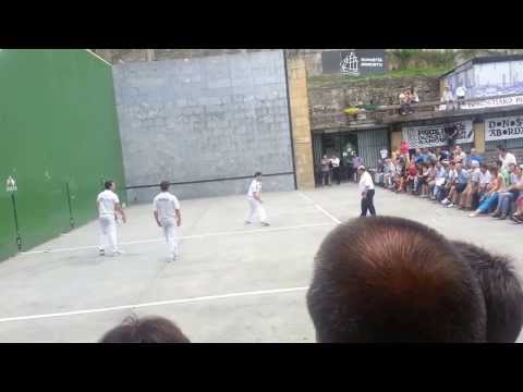 Basque game of Hand-Pelota San Sebastian. ﻿