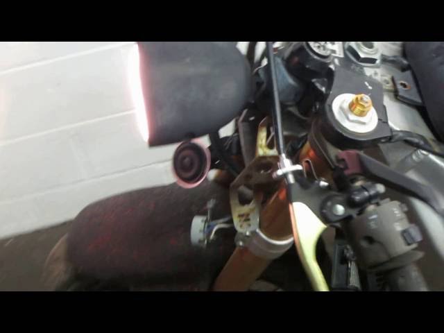 Left Clip-On Clip Side Handle Bar 2003 Kawasaki Ninja ZX6R ZX636C 1283 4