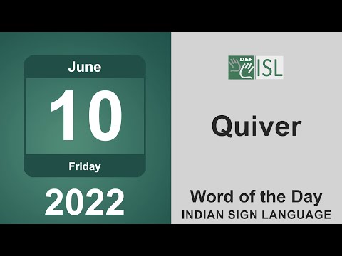 How to Sign Quiver in Auslan
