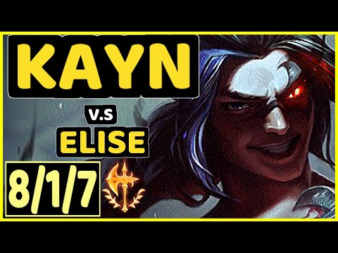 MAGIFELIX (KAYN) vs ELISE - 8/1/7 KDA JUNGLE GAMEPLAY - EUW Ranked MASTER