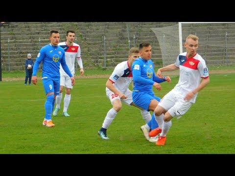 Gol z meczu Gwardia Koszalin - Polonia Środa Wielkopolska (0:1)