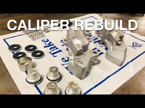 Rebuilding and painting calipers on a C3 Corvette