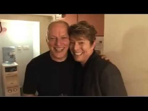 David Gilmour and David Bowie - Backstage