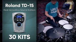 Video thumbnail for Roland TD-15 Real Acoustics Sound Edition: Custom sounds by drum-tec by drumtecTV
