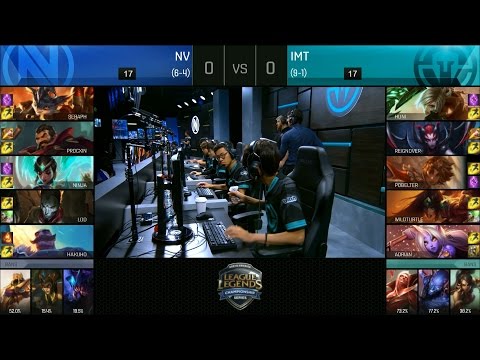 NV vs IMT Game 1 Highlights - TEAM ENVY vs IMMORTALS NA LCS Week 6 Summer 2016