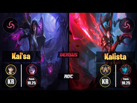 Zenit KAI'SA (ADC) [Hail of Blades] VS KALISTA - Challenger KR Patch 10.25