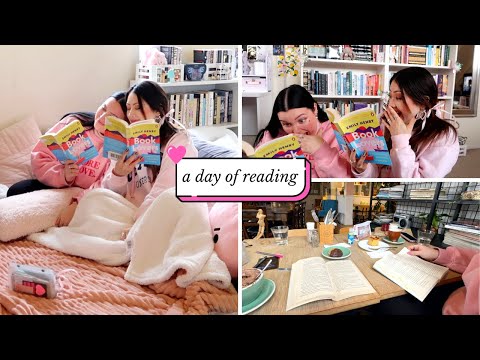 BESTIES SPEND THE DAY READING TOGETHER 📖💗 reading at a cafe, book shopping & more