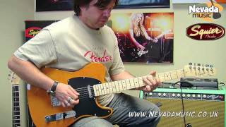 Squier Affinity Telecaster Blonde Demo - Damon @ PMT