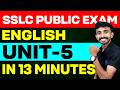 SSLC Public Exam English Unit 5 In 13 Minutes MS SOLUTIONS