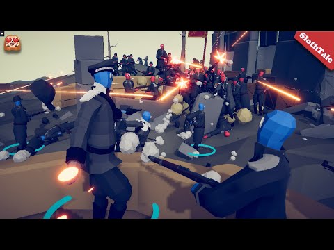 100x WORLD WAR SOLDIERS Attacks STALINGRAD - TABS( Totally Accurate Battle Simulator)