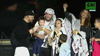 Residente en el Zócalo: “¡Palestina libre!” | Familia refugiada y embajadora alzan la voz