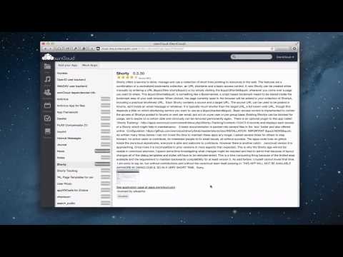 comment installer une application owncloud