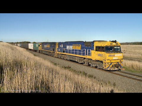 6MP4 TOLL Container Train Approaches Gheringhap (21/5/2021) - PoathTV Australian Railways