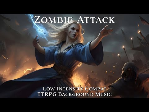 Low Intensity Combat Music | Zombie Attack | Tabletop/RPG/D&D Background Music | 1 Hour Loop