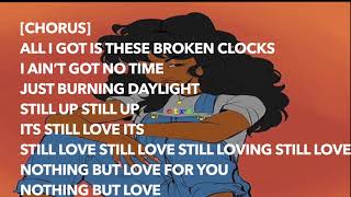 Sza - Broken Clocks Lyrics