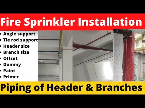 Fire sprinkler contractors, ceiling mounted